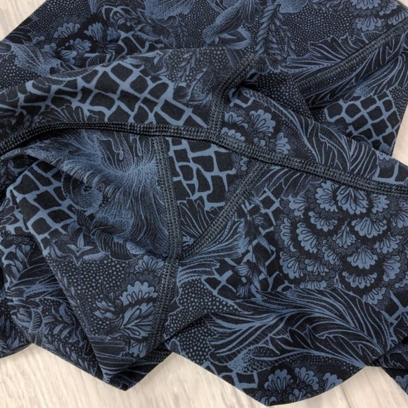 Lululemon Wunder Under Hi-Rise Tight 28" In Nouveau Mach Blue Black Size 6 - Picture 7 of 15